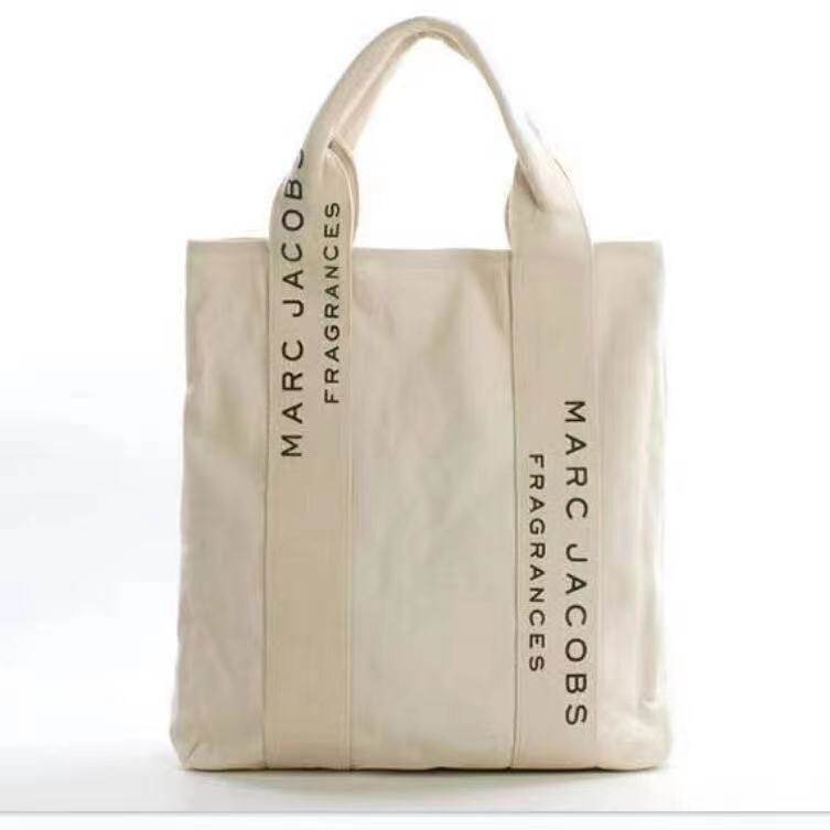 2022 New MARC JACOBS Canvas Bag Female Literary Japanese Shoulder Bag Fashion Student Large-Capacity Tote Bag