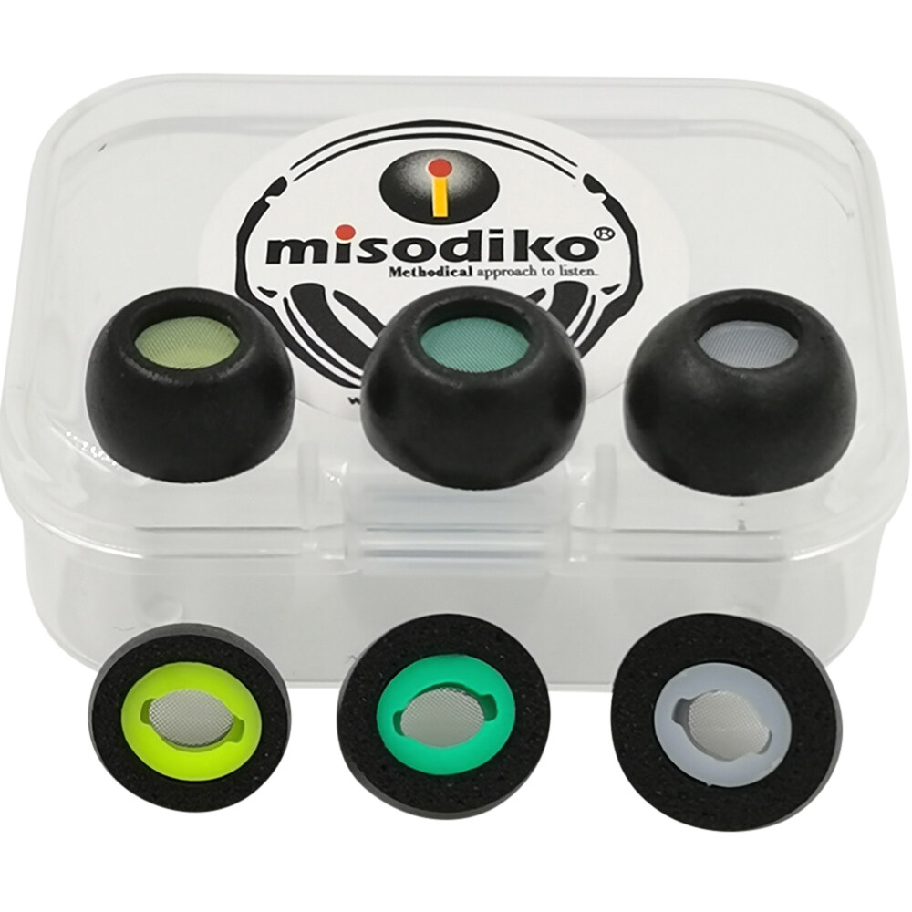 misodiko Upgraded Oval Memory Foam Eartips Replacement for Sam5ung Galaxy Buds Pro, 7abra Elite 85t True Wireless Earbuds Ear Tips (3Pairs)